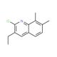 2-Chloro-7,8-dimethyl-3-ethylquinoline (CAS 917746-29-3) - chemical structure image