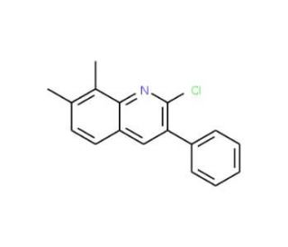 2-Chloro-7,8-dimethyl-3-phenylquinoline (CAS 1031928-21-8) - chemical structure image