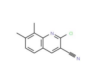 2-Chloro-7,8-dimethylquinoline-3-carbonitrile (CAS 917746-03-3) - chemical structure image