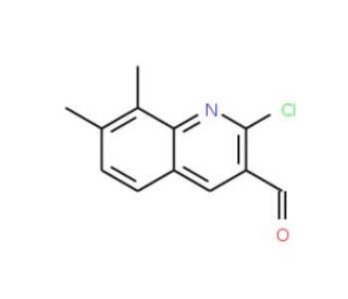2-Chloro-7,8-dimethylquinoline-3-carboxaldehyde (CAS 323196-70-9) - chemical structure image