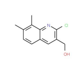 2-Chloro-7,8-dimethylquinoline-3-methanol (CAS 1017429-47-8) - chemical structure image