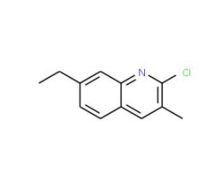 2-Chloro-7-ethyl-3-methylquinoline (CAS 108097-03-6) - chemical structure image