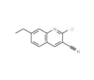 2-Chloro-7-ethylquinoline-3-carbonitrile (CAS 948291-76-7) - chemical structure image