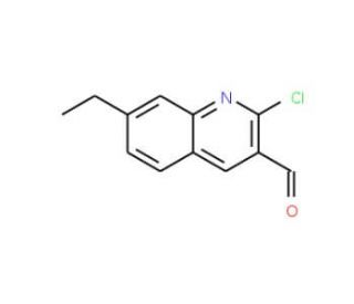 2-Chloro-7-ethylquinoline-3-carboxaldehyde (CAS 169126-00-5) - chemical structure image