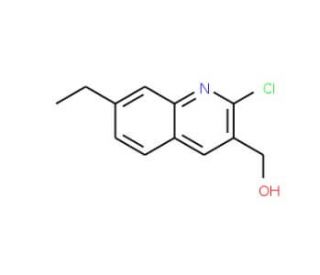 2-Chloro-7-ethylquinoline-3-methanol (CAS 1031928-22-9) - chemical structure image