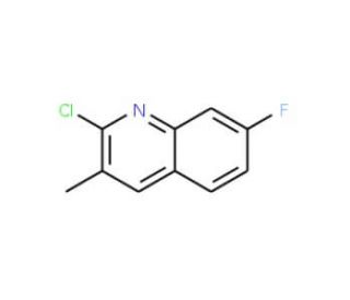 2-Chloro-7-fluoro-3-methylquinoline (CAS 132118-48-0) - chemical structure image