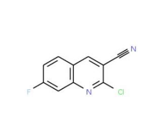 2-Chloro-7-fluoroquinoline-3-carbonitrile (CAS 948291-81-4) - chemical structure image