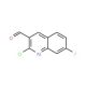 2-Chloro-7-fluoroquinoline-3-carboxaldehyde (CAS 745830-16-4) - chemical structure image