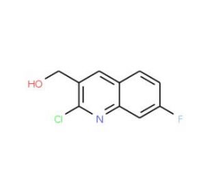 2-Chloro-7-fluoroquinoline-3-methanol (CAS 1017429-31-0) - chemical structure image