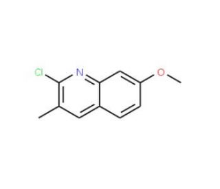 2-Chloro-7-methoxy-3-methylquinoline (CAS 132118-45-7) - chemical structure image