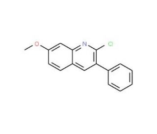 2-Chloro-7-methoxy-3-phenylquinoline (CAS 85274-56-2) - chemical structure image