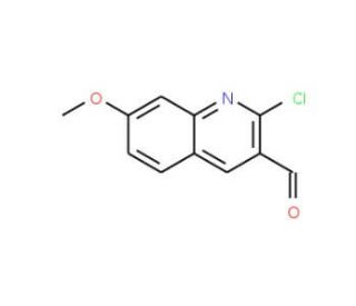 2-Chloro-7-methoxyquinoline-2-carbaldehyde (CAS 68236-20-4) - chemical structure image