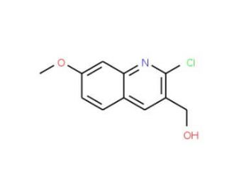 2-Chloro-7-methoxyquinoline-3-methanol (CAS 333408-48-3) - chemical structure image
