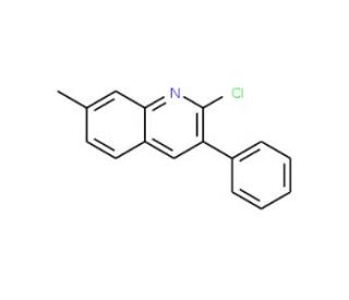 2-Chloro-7-methyl-3-phenylquinoline (CAS 73863-47-5) - chemical structure image