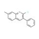 2-Chloro-7-methyl-3-phenylquinoline (CAS 73863-47-5) - chemical structure image
