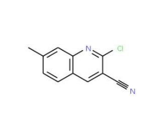 2-Chloro-7-methylquinoline-3-carbonitrile (CAS 79249-34-6) - chemical structure image