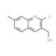 2-Chloro-7-methylquinoline-3-methanol (CAS 170848-22-3) - chemical structure image
