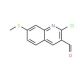 2-Chloro-7-methylsulfanyl-quinoline-3-carbaldehyde - chemical structure image