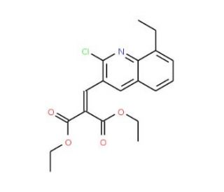 2-Chloro-8-ethyl-3-(2,2-diethoxycarbonyl)vinylquinoline (CAS 1031928-65-0) - chemical structure image