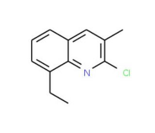 2-Chloro-8-ethyl-3-methylquinoline (CAS 132118-30-0) - chemical structure image
