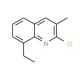 2-Chloro-8-ethyl-3-methylquinoline (CAS 132118-30-0) - chemical structure image