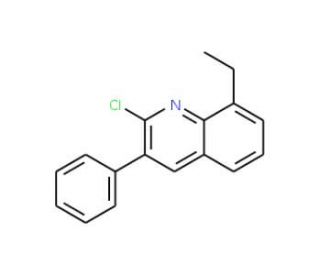 2-Chloro-8-ethyl-3-phenylquinoline (CAS 1031928-24-1) - chemical structure image
