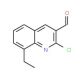 2-Chloro-8-ethylquinoline-3-carboxaldehyde (CAS 335196-05-9) - chemical structure image