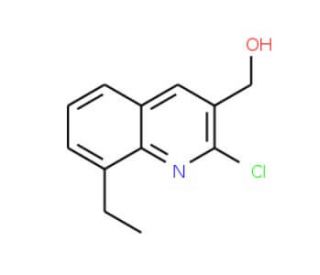 2-Chloro-8-ethylquinoline-3-methanol (CAS 1017429-39-8) - chemical structure image