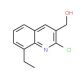 2-Chloro-8-ethylquinoline-3-methanol (CAS 1017429-39-8) - chemical structure image