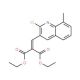 2-Chloro-8-methyl-3-(2,2-diethoxycarbonyl)vinylquinoline (CAS 1031928-59-2) - chemical structure image