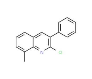 2-Chloro-8-methyl-3-phenylquinoline (CAS 1018616-74-4) - chemical structure image