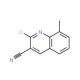 2-Chloro-8-methylquinoline-3-carbonitrile (CAS 136812-21-0) - chemical structure image
