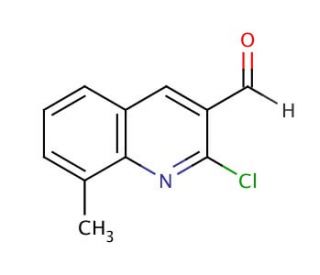 2-Chloro-8-methylquinoline-3-carboxaldehyde (CAS 73568-26-0) - chemical structure image