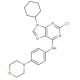 2-Chloro-9-cyclohexyl-N-[4-(4-morpholinyl)phenyl]-9H-purin-6-amine - chemical structure image