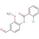 2-Chloro-benzoic acid 4-formyl-2-methoxy-phenyl ester - chemical structure image