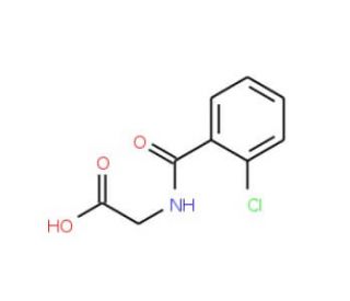 (2-Chloro-benzoylamino)-acetic acid (CAS 16555-60-5) - chemical structure image