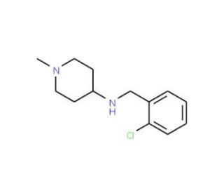 (2-Chloro-benzyl)-(1-methyl-piperidin-4-yl)-amine - chemical structure image