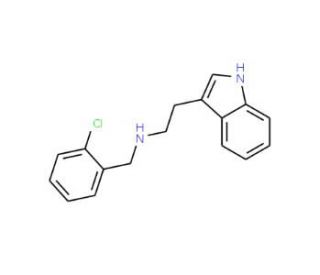(2-Chloro-benzyl)-[2-(1H-indol-3-yl)-ethyl]-amine (CAS 155503-32-5) - chemical structure image