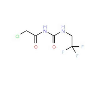 2-chloro-N-{[(2,2,2-trifluoroethyl)amino]carbonyl}acetamide - chemical structure image