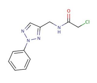 2-chloro-N-[(2-phenyl-2H-1,2,3-triazol-4-yl)methyl]acetamide - chemical structure image