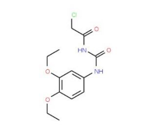 2-chloro-N-{[(3,4-diethoxyphenyl)amino]carbonyl}acetamide - chemical structure image