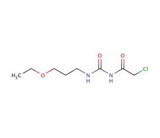 2-chloro-N-{[(3-ethoxypropyl)amino]carbonyl}acetamide - chemical structure image