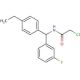 2-chloro-N-[(4-ethylphenyl)(3-fluorophenyl)methyl]acetamide - chemical structure image