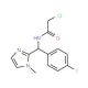 2-chloro-N-[(4-fluorophenyl)(1-methyl-1H-imidazol-2-yl)methyl]acetamide - chemical structure image