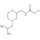 2-chloro-N-[(4-isobutylmorpholin-2-yl)methyl]acetamide - chemical structure image