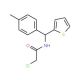 2-chloro-N-[(4-methylphenyl)(thien-2-yl)methyl]acetamide - chemical structure image