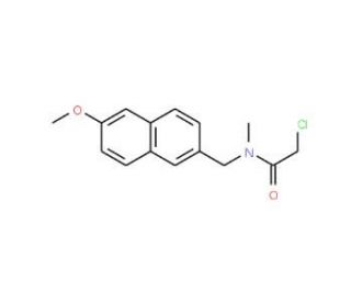 2-chloro-N-[(6-methoxy-2-naphthyl)methyl]-N-methylacetamide - chemical structure image