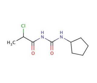 2-chloro-N-[(cyclopentylamino)carbonyl]propanamide - chemical structure image