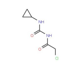 2-chloro-N-[(cyclopropylamino)carbonyl]acetamide - chemical structure image