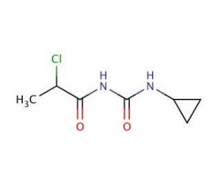 2-chloro-N-[(cyclopropylamino)carbonyl]propanamide - chemical structure image